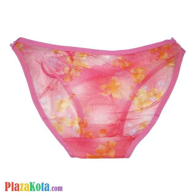 P313 - Celana Dalam Panties Thong Magenta Transparan Tali 3 - Photo 2