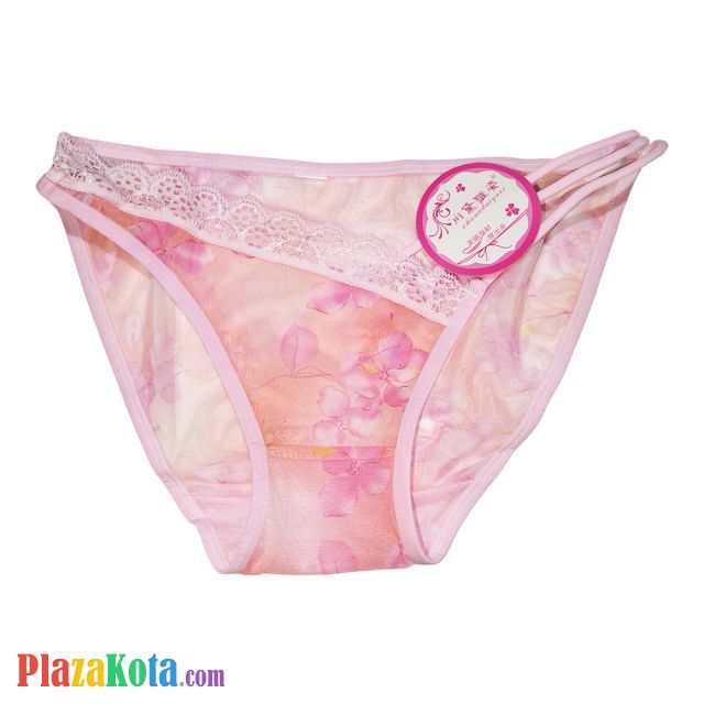 P315 - Celana Dalam Panties Thong Pink Transparan Tali 3 - Photo 1