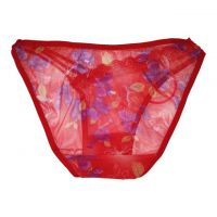 P317 - Celana Dalam Panties Thong Merah Transparan, Tali 3 - 2