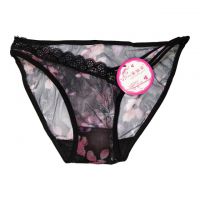 P319 - Celana Dalam Panties Thong Hitam Transparan, Tali 3