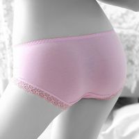 P328 - Celana Dalam Panties Hipster Pink Bordir Bunga - 2