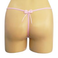 GS172 - Celana Dalam G-String Wanita Pink Transparan Pita - Thumbnail 2