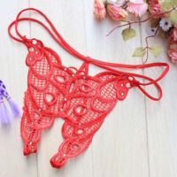 GS210 - Celana Dalam G-String Wanita Merah Crotchless