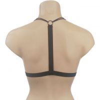 BH063 - Bra Demi Halterneck Hitam Cup Busa - Thumbnail 2