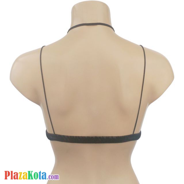 BH065 - Bra Demi Hitam Tali Halterneck Cup Busa - Photo 2