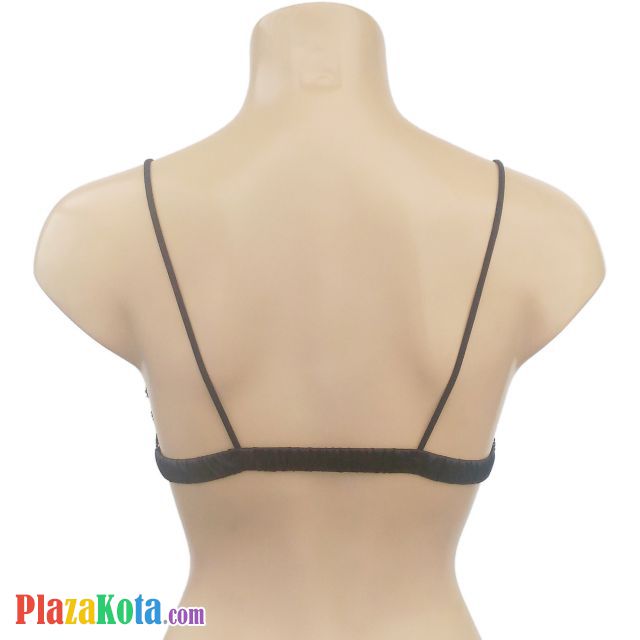 BH069 - Bra Demi Hitam Cup Busa Renda - Photo 2