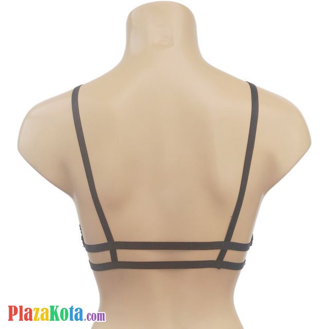 BH073 - Bra Demi Hitam Cup Busa - Photo 2