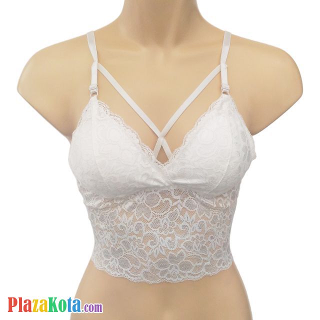 BH075 - Bra Demi Putih Cup Busa - Photo 1