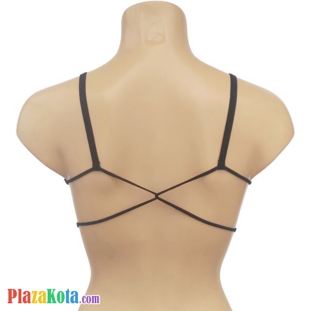 BH087 - Bra T-Shirt Hitam Cup Busa - Photo 2