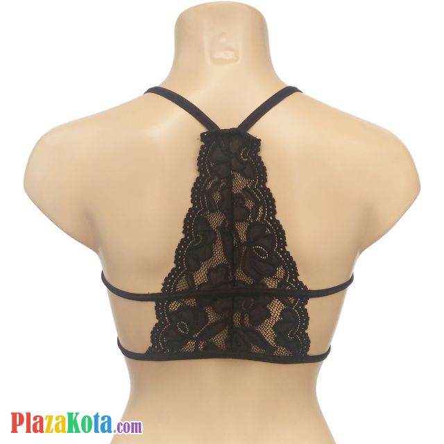 BH091 - Bra T-Shirt Hitam Cup Busa Segi Tiga Belakang - Photo 2