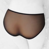 P359 - Celana Dalam Panties Hipster Bunga Ungu Transparan, Tali 3 Samping - Thumbnail 2