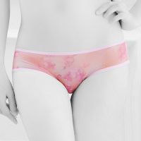 P372 - Celana Dalam Panties Hipster Pink Transparan Tali 3 Belakang - Thumbnail 2