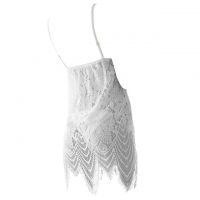 L0952 - Lingerie Nightgown Putih Transparan - 2