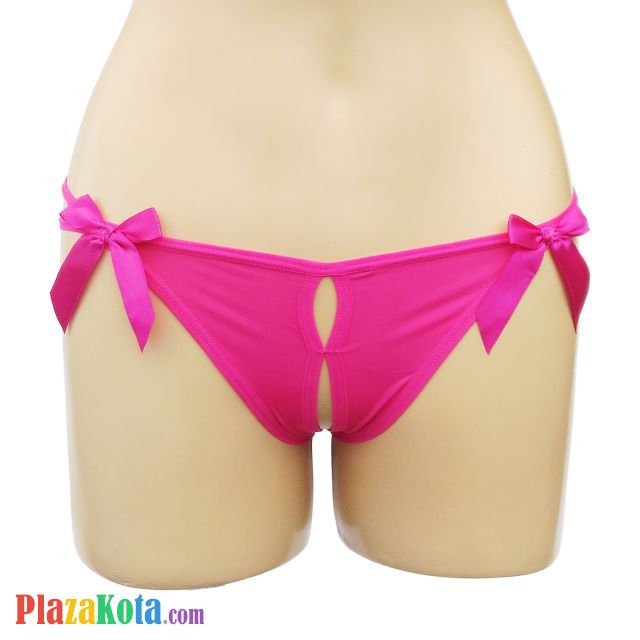 GS221 - Celana Dalam G-String Wanita Magenta Crotchless Pita 3 - Photo 1