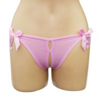 GS223 - Celana Dalam G-String Wanita Pink Crotchless Pita 3