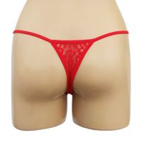 GS229 - Celana Dalam G-String Wanita Merah Bunga-Bunga - Thumbnail 2