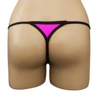 GS267 - Celana Dalam G-String Wanita Magenta Brokat Bunga - Thumbnail 2