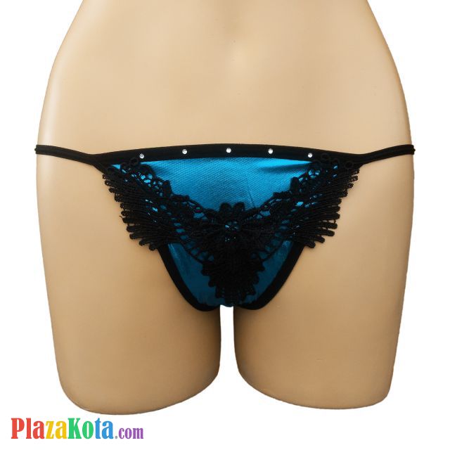 GS269 - Celana Dalam G-String Wanita Sian, Brokat Bunga - Photo 1