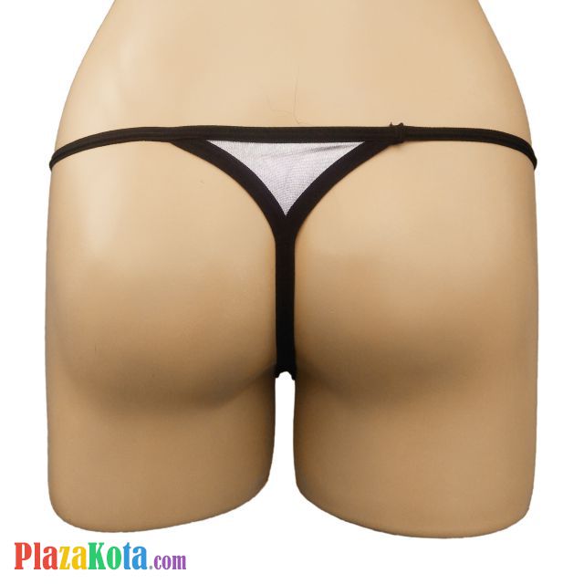 GS271 - Celana Dalam G-String Wanita Perak Brokat Bunga - Photo 2