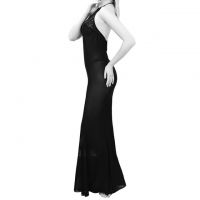 L1076 - Baju Tidur Dinas Malam Wanita Lingerie Long Dress Gaun Panjang Seksi Halter Hitam Transparan Ketat - Thumbnail 2 L1076 - Baju Tidur Dinas Malam Wanita Lingerie Long Dress Gaun Panjang Seksi Halter Hitam Transparan Ketat - Thumbnail 2