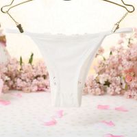 P430 - Celana Dalam Panties Thong Putih Depan Transparan - 2