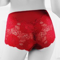 P449 - Celana Dalam Panties Brief Marun Transparan - Thumbnail 2