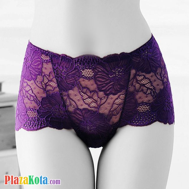 P450 - Celana Dalam Panties Brief Ungu Transparan - Photo 1