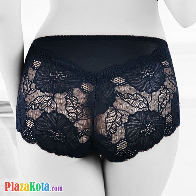 P453 - Celana Dalam Panties Brief Hitam Transparan - Photo 2