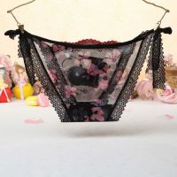 P460 - Celana Dalam Panties Thong Hitam Transparan Fox Musang Ikat Samping - Thumbnail 2