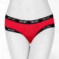 P470 - Celana Dalam Panties Hipster Merah Pita Belakang Terbuka - Thumbnail 2