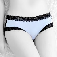 P473 - Celana Dalam Panties Hipster Biru Tali Zig Zag Belakang - Thumbnail 2