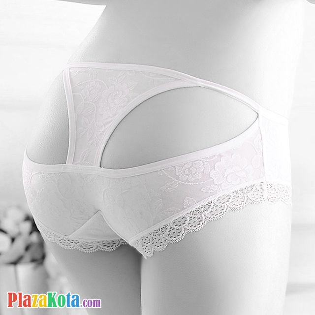 P480 - Celana Dalam Panties Hipster Putih Segitiga Belakang - Photo 1