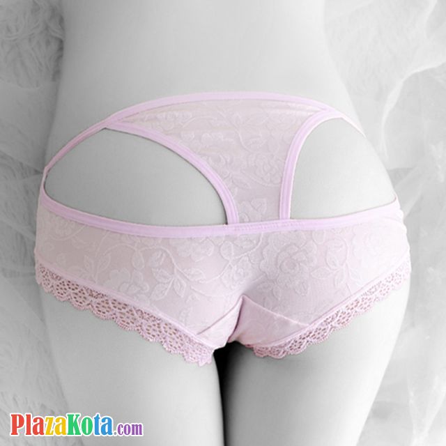 P481 - Celana Dalam Panties Hipster Pink, Segitiga Belakang - Photo 1