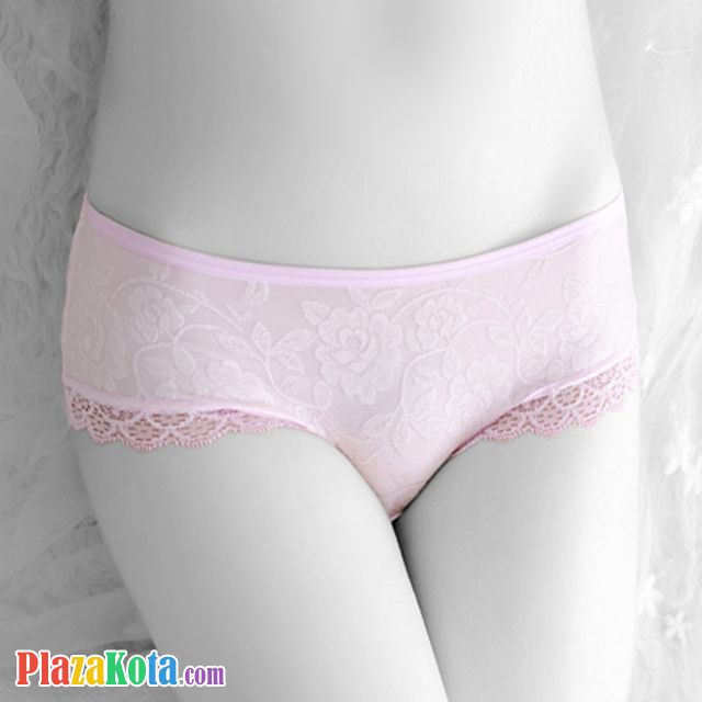 P481 - Celana Dalam Panties Hipster Pink, Segitiga Belakang - Photo 2