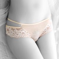 P489 - Celana Dalam Panties Hipster Krem Transparan Kupu-Kupu - Thumbnail 2