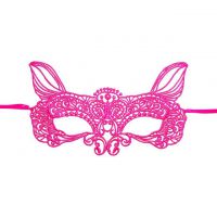 A022 - Mask Topeng Karnaval Penutup Mata Cat Kucing Magenta