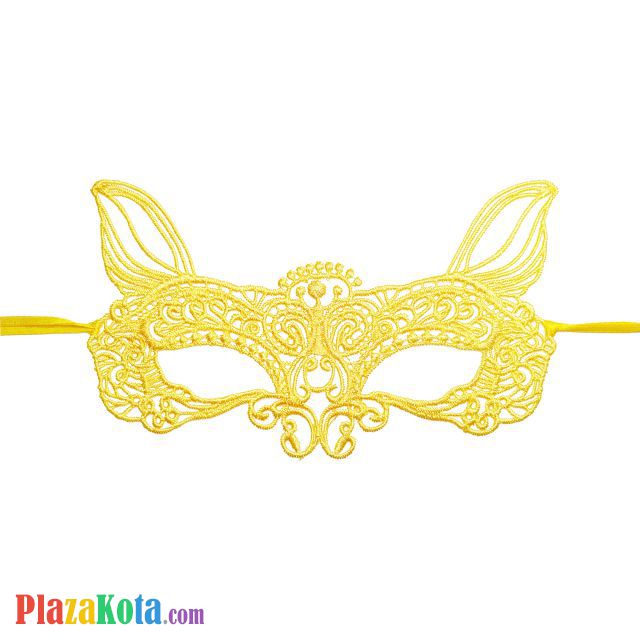 A029 - Mask Topeng Kucing Penutup Mata Kuning - Photo 1