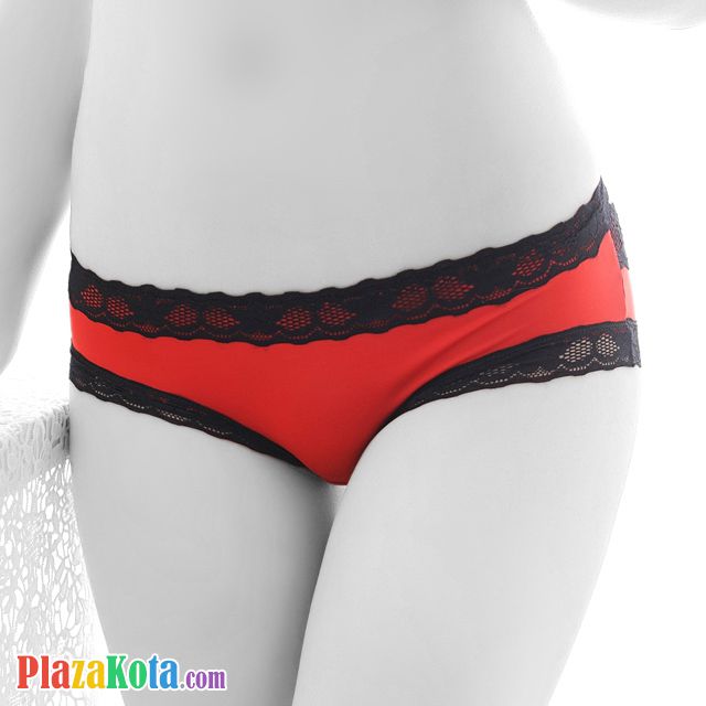 P494 - Celana Dalam Panties Hipster Merah Pita - Photo 2