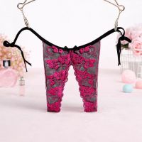P502 - Celana Dalam Panties Thong Magenta Transparan Crotchless Ikat Samping - Thumbnail 2
