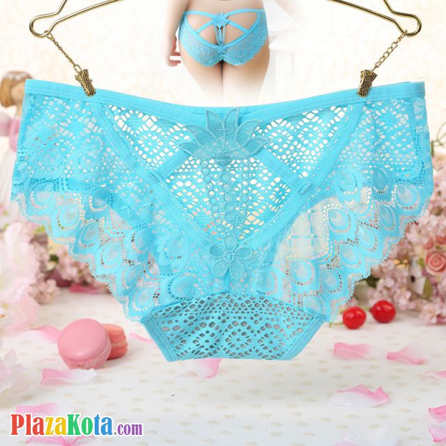 P515 - Celana Dalam Panties Hipster Sian Transparan Bunga Belakang - Photo 1