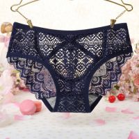 P516 - Celana Dalam Panties Hipster Biru Transparan Bunga Belakang - Thumbnail 2