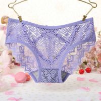 P518 - Celana Dalam Panties Hipster Ungu Transparan Bunga Belakang - Thumbnail 2