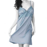 L1109 - Lingerie Nightgown Biru, Dada Renda