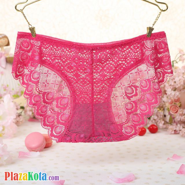 P528 - Celana Dalam Panties Hipster Magenta Transparan - Photo 2