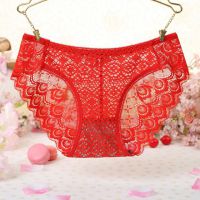 P531 - Celana Dalam Panties Hipster Merah Transparan