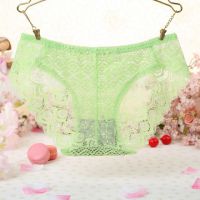 P532 - Celana Dalam Panties Hipster Hijau Transparan - 2