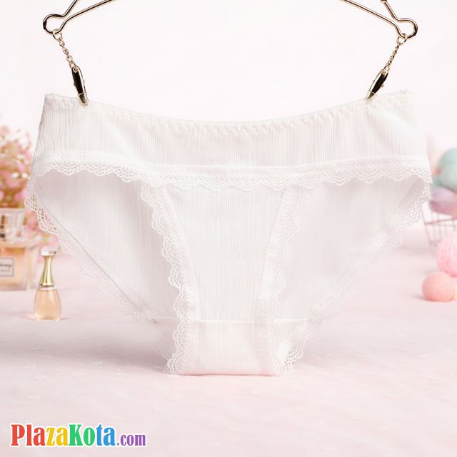 P536 - Celana Dalam Panties Hipster Putih Renda - Photo 1