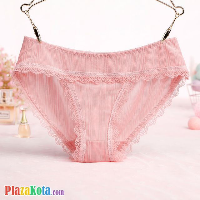 P537 - Celana Dalam Panties Hipster Pink, Renda - Photo 1