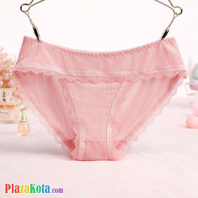 P537 - Celana Dalam Panties Hipster Pink Renda - Photo 1