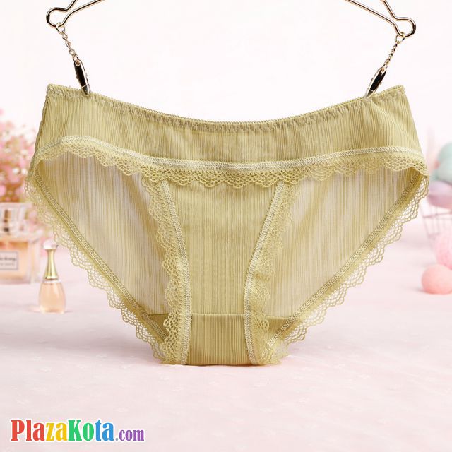 P538 - Celana Dalam Panties Hipster Hijau, Renda - Photo 1